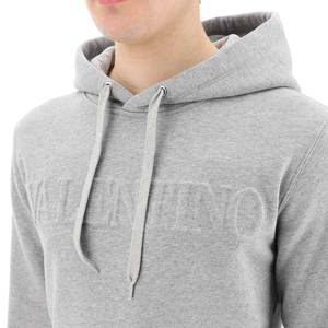 Sudadera con capucha de algodón 100% de moda para hombre de alta gama, sudadera de invierno de gran tamaño de alta calidad con estampado en relieve de calle sólido a granel - Product Image 3