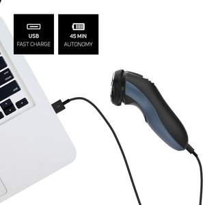 Afeitadora Eléctrica Inalámbrica para Cara y Barba, Uso en Seco o Húmedo, 45 Minutos de Autonomía, Carga USB, Cuchillas de Acero Inoxidable, Resistente al Agua IPX7 - Product Image 3