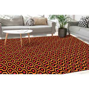 Chic Floral Printed <b>Rug</b>, Modern Design for Entryway or Bedroom,<b>Chenille</b> <b>Rug</b> - Product Image 1