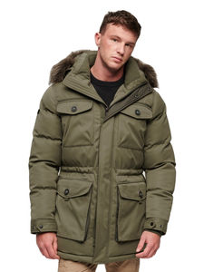Chaqueta de Invierno para Hombre, Cortavientos, de Color Sólido, con Cremallera, Reversible e Impermeable, Estilo Casual y Elegante - Product Image 1