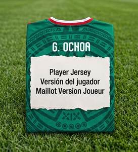 G. Ochoa Mexico Home Player Jersey <b>Elite</b> Aztec Jacquard Version Del Jugador San Memo El Tri Match Issue Kit - Product Image 1