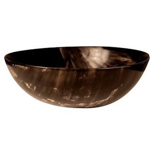 GOOD HANDMADE POLISHED BUFFALO HORN <b>BOWL</b> for KITCHENWARE <b>DEEP</b> NATURAL COLOR ECO-FRIENDLY MODERN - Product Image 3
