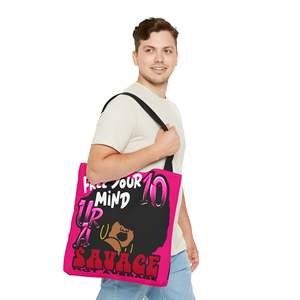 Borsa tote Savage Graffiti di grande capacità in pelle e PU con chiusura a cerniera, portatile, per tutte le stagioni - Product Image 6