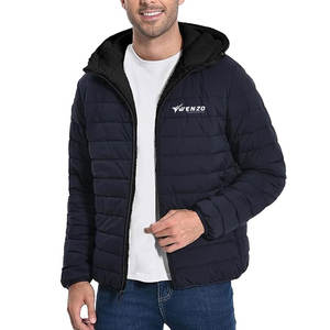 Vestes matelassées à capuche pour hommes, hiver, écologiques, respirantes, chaudes, isolées, confortables, logo avant, pour le travail en extérieur, usage quotidien - Product Image 3