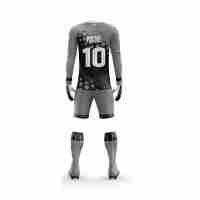 Jersey Kiper Sepak Bola Lengan Panjang Desain Baru Berkualitas Tinggi untuk Dewasa, Seragam Pria Grosir Custom Sablon