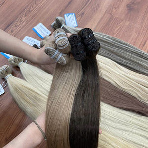 ¡MEJOR VENTA! Precio al por mayor 100% Extensiones de cabello humano vietnamita Cabello crudo natural Trama recta Extensiones de cabello color - Product Image 2