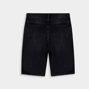 Shorts de sport décontractés en denim 100% de haute qualité, taille mi-haute, unis, respirants, avec logo personnalisé, coupe ample, poches décoratives, vente en gros 2026 - Product Image 6