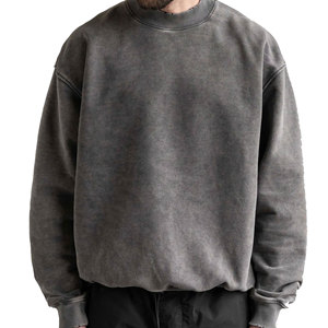 2024 talla grande Super pesado 220gsm grueso de gran tamaño gota hombro camiseta cuello redondo algodón boxy fit camiseta para hombres - Product Image 1