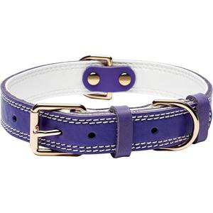 Collier et laisse pour chien en similicuir de haute qualité ensemble chiens moyens grands chiens laisse de corde élégante collier de chien robuste - Product Image 1