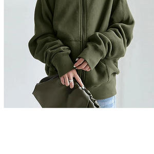 El mejor Color Mujer Sudaderas con capucha Sudadera Oversize Nueva llegada Ropa de calle de manga larga para invierno 100% Sudadera de algodón para mujer - Product Image 2