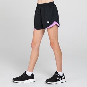 กางเกงขาสั้นบอร์ดโพลีเอสเตอร์สำหรับทั้งชายและหญิงผ้าแคนวาสแบบปิดด้วยเชือกผูกปากถุงสีดำสีชมพูทึบพิมพ์ซับลิเมชัน - Product Image 1