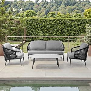 Ensemble de meubles de jardin de luxe pour hôtel, canapé d'extérieur en aluminium, salon, villa, meubles de patio pour piscine, terrasse, complexe hôtelier - Product Image 2