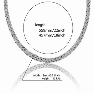 Lujo 3D Franco Link 8mm Corte cuadrado Moissanite Ice Hip Hop Estilo Tight Fit Gargantilla Suministro al por mayor de Necklace-B2B - Product Image 3