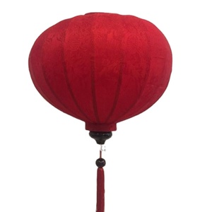 Lanterne en bambou artisanale du Vietnam, en satin, pour restaurant, fête, décoration de mariage, à suspendre, avec housse en tissu de soie DIY, colorée, vente en gros, exportation - Product Image 3