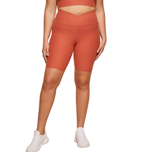 Pantalones Cortos Deportivos de Talla Grande para Mujer, Transpirables, de Cintura Alta, Elásticos, para Ciclismo, Fitness, Entrenamiento, con Logotipo Personalizado - Product Image 1