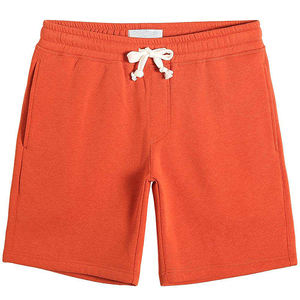Shorts en molleton de coton épais pour hommes, couleur unie, décontractés, pour la salle de sport, avec cordon de serrage à la taille, coupe ample, bas de vêtements streetwear - Product Image 6