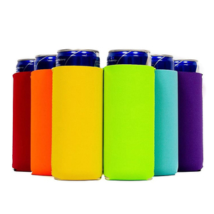 Promoción al por mayor: Fundas delgadas de neopreno para latas, cubiertas de neopreno para latas de refresco, soportes plegables para bebidas, enfriadores de latas delgadas - Product Image 2