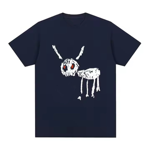 T-shirt en coton 100% de haute qualité pour hommes, imprimé sur mesure, écologique, coupe ample, style décontracté, tricoté - Product Image 4