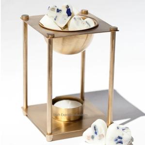 Hot Selling Brass Incense <b>Oil</b> Burner T Light Aroma Warmer for Fragrance <b>Diffusion</b> Golden <b>Essential</b> <b>Oil</b> Burner - Product Image 6