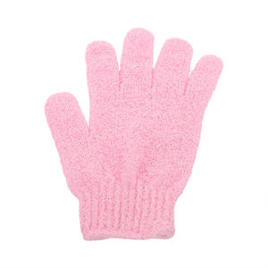 Newest Five-Finger Nylon Gloves Natural Body Exfoliator Scrubber Deep Clean Body Tool with Exfoliating Function - Product Image 4