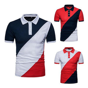 Logo personnalisé coton Polo T-shirt hommes couleur unie uniforme Golf Polo sport Polo chemise pour hommes - Product Image 1