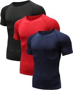Camisetas deportivas para correr para hombre, camisas de manga corta de compresión de secado rápido para entrenamiento - Product Image 1