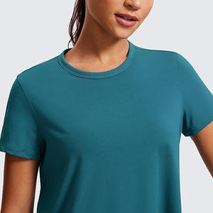 High Quality Custom Design Breathable Polyester Women <b>Crop</b> <b>T</b> <b>Shirts</b> / Cotton Multi Color Loose <b>Fitted</b> Women <b>Crop</b> Top <b>T</b> <b>Shirts</b> - Product Image 3