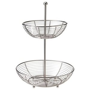 Iron Wire Metal Black Finishing Fruit <b>Vegetable</b> <b>Storage</b> <b>Basket</b> With Hanger Tabletop Kitchen Counter Top Fruit Container <b>Basket</b> - Product Image 3