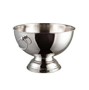 Creative Design Silver Metal Champagne <b>Ice</b> Bowls Round Shape Wine Cooler for Beer Soft <b>Drink</b> Eco-Friendly Party Barware Use - Product Image 2