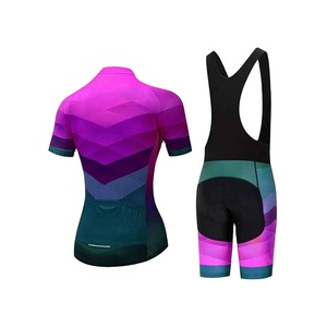 Maillot de cyclisme pour femmes de haute qualité, 100% polyester, antibactérien, vêtements de sport confortables, designs de logo personnalisés, uniforme de cyclisme - Product Image 2