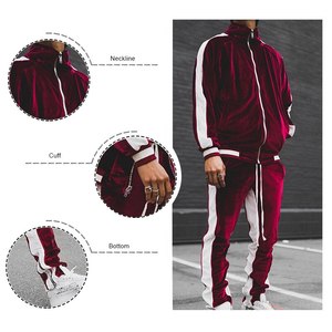 Survêtement à fermeture éclair en polyester 100% de haute qualité pour hommes, ensemble de sport d'hiver avec logo personnalisé et panoplie mixte de techniques imprimées respirantes - Product Image 6