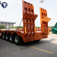 Semi-remorque plateau en acier de haute qualité, 3 essieux, charge utile >30000kg, longueur 7200mm, vente directe usine Shandong - Meilleures ventes