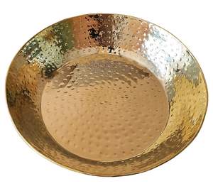 Bandeja de Servir Ovalada de Latón Grabada, Plato para Servir, Vajilla y Artículos de Mesa, Artículo Decorativo para Regalo, Tamaño - Product Image 6