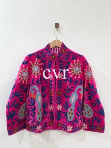 Outerwear Coat Embroidered Women's Luxury Coat Uzbek Eco-Friendly Handmade Velvet Suzani Winter <b>Boho</b> for Party Wear - Product Image 1