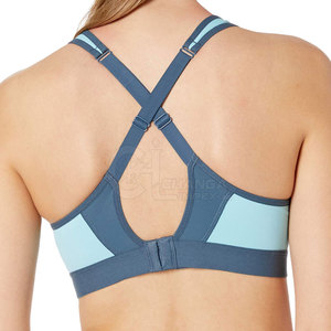 Soutien-gorge de sport respirant à maintien élevé sur mesure pour femmes avec logo frontal, confortable, facile à porter, pour la salle de sport, stock disponible - Product Image 3