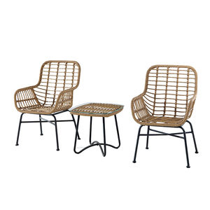 Baril de salle à manger sans bras chaises <span class=keywords><strong>vintage</strong></span> en <span class=keywords><strong>métal</strong></span> et style colonial <span class=keywords><strong>fauteuil</strong></span> en bois baignoire chaise en <span class=keywords><strong>rotin</strong></span> - Product Image 2