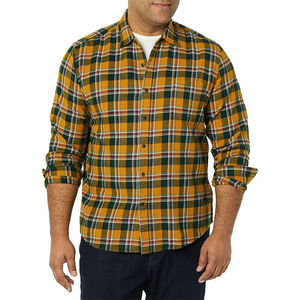 Wholesale Autumn Full Sleeve Custom <b>Oversized</b> Cotton <b>Flannel</b> Plaid Mens <b>Shirt</b> Jacket Casual Mens <b>Flannel</b> <b>Shirts</b> Breathable - Product Image 3