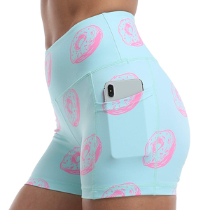Shorts imprimés taille haute en tissu éponge pour femme - Streetwear personnalisé à marque privée - Product Image 2