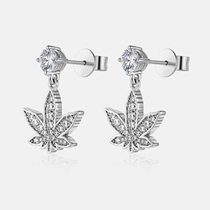 Pendientes de Aro con Diamantes Cultivados en Laboratorio Ecológicos para Mujer - Regalo de Plata de Ley 925 Auténtica - Product Image 2