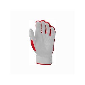 Gants de frappe en cuir blanc et rouge, rembourrés, fermeture auto-agrippante, unisexe, adulte, entraînement, ambidextres - Product Image 3