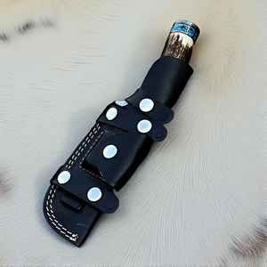 Couteau de chasse en acier Damas forgé, performances ultimes pour les chasseurs, manche en bois de cerf, couteaux de chasse avec étui - Product Image 6