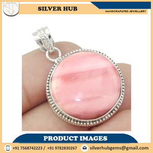 Pendentif fait main en argent Sterling 925 opale rose à vendre au meilleur prix - Product Image 4