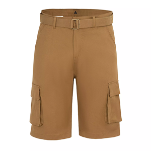 Pantalones Cortos Cargo Holgados de Alta Calidad para Hombre, Ropa Casual de Calle con Decoración de Botones y Cinturón, Moda en Tendencia 2026 - Product Image 1