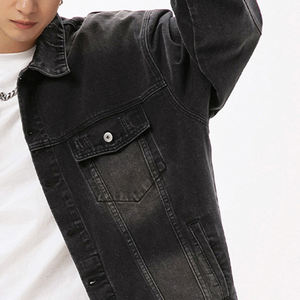 Nouvelle veste en jean de luxe pour homme, élégante, coupe slim, style urbain, à capuche, en toile délavée, à manches longues, avec fermeture éclair frontale, personnalisée, de haute qualité - Product Image 6