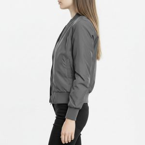 Chaqueta Bomber Cortavientos de Tejido Softshell para Mujer con Logotipo Personalizado, Ligera, Estilo Piloto, para Primavera - Product Image 4