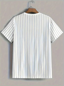 Camiseta de hombre de nuevo estilo 100% algodón corto diseño personalizado buena calidad stock suelto a granel y ropa mixta fardo ropa usada - Product Image 4