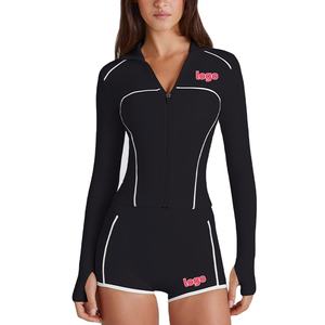 Conjunto Deportivo de Dos Piezas para Mujer, Primavera/Verano 2026, Lona Sólida, Ecológico, Transpirable, de Secado Rápido, para Gimnasio y Fitness, Alta Calidad - Product Image 1