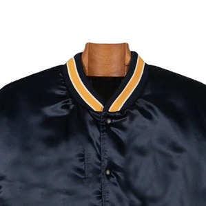 Premium Satin Sporty <b>Varsity</b> <b>Jacket</b> for <b>Men</b> Custom High Quality Letterman Baseball <b>Bomber</b> Soft Lining Waterproof Windproof - Product Image 4