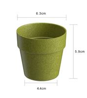 Pioneera pot tanaman Mini warna-warni pot bunga mudah terurai ramah lingkungan untuk penggunaan dalam ruangan & luar ruangan, pot tanaman kecil untuk dekorasi rumah