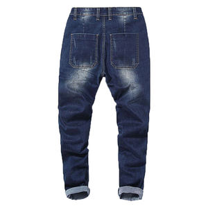 Pantalons en jean de haute qualité avec logo personnalisé pour hommes, délavés, style droit, taille moyenne, fabricant OEM High Street - Product Image 6
